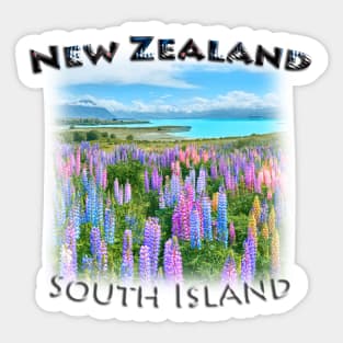 New Zealand - South Island, Lake Tekapo Sticker